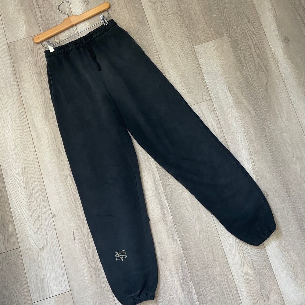 Vintage Souls Sweatpants french terry womens Black xsmall luxury loungewear